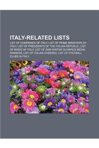 Italy-Related Lists