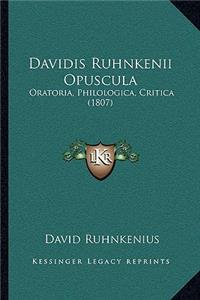 Davidis Ruhnkenii Opuscula