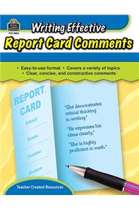 Writing Effective Report Card Comments