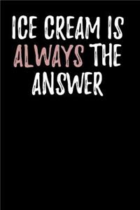Ice Cream is Always the Answer