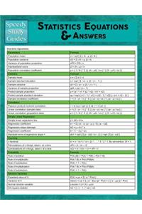 Statistics Equations & Answers (Speedy Study Guides)