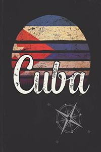 Cuba: Cuban Vintage Flag Personalized Retro Gift Idea for Coworker Friend or Boss 2020 Calendar Daily Weekly Monthly Planner Organizer