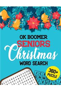 OK Boomer Seniors Christmas Word Search
