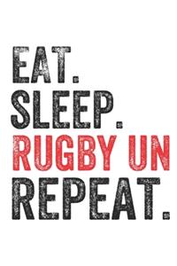 Eat Sleep Rugby union Repeat Sports Notebook Gift