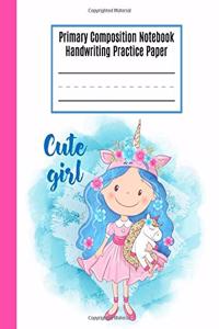 Primary Composition Notebook Handwriting Practice Paper