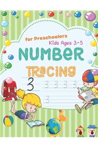 Number Tracing Book for Preschoolers and Kids Ages 3-5