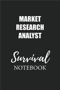 Market Research Analyst Survival Notebook: Small Undated Weekly Planner for Work and Personal Everyday Use Habit Tracker Password Logbook Music Review Playlist Diary Journal