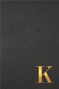 K: Executive Monogram Initial To Do List Notebook - Daily Checklist Planner