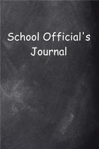 School Official's Journal Chalkboard Design