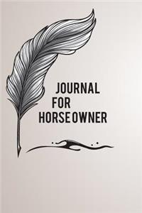 Journal For Horse Owner