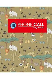 Phone Call Log Book