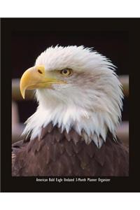 American Bald Eagle Undated 3-Month Planner Organizer