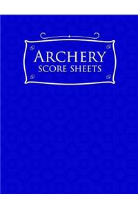 Archery Score Sheets