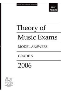 Theory of Music Exams Model Answers Grade 5 2006