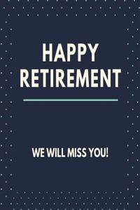 Happy Retirement Guest Book (Hardcover)