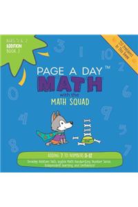 Page a Day Math Addition Book 7: Adding the Number 7 to Numbers 0-12