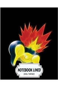 Notebook Lined Cyndaquil: Notebook Journal Diary