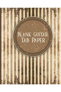 Blank Guitar Tab Paper