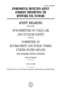 Environmental Protection Agency oversight