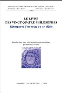 Le Livre Des Vingt-Quatre Philosophes