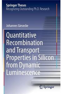 Quantitative Recombination and Transport Properties in Silicon from Dynamic Luminescence