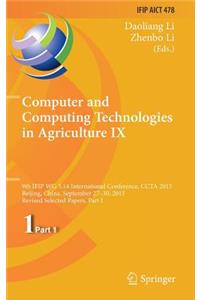 Computer and Computing Technologies in Agriculture IX