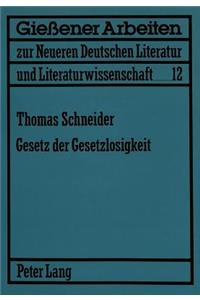 Gesetz Der Gesetzlosigkeit