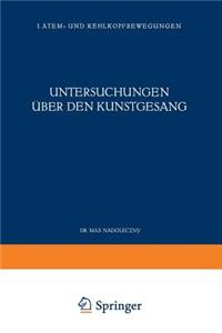 Untersuchungen Über Den Kunstgesang