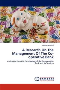 Research On The Management Of The Co-operative Bank