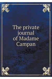 The private journal of Madame Campan