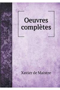 Oeuvres Complètes