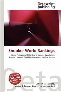 Snooker World Rankings