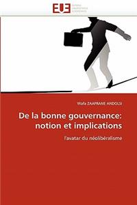de la Bonne Gouvernance