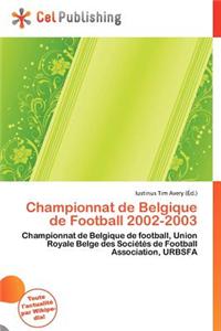 Championnat de Belgique de Football 2002-2003