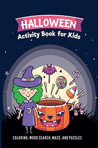 Halloween Activity Book for Kids