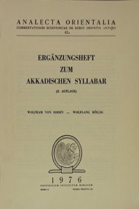 Ergaenzungsheft Zum Akkadischen Syllabar (2 Auflage)