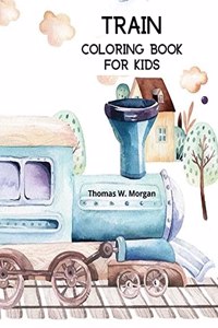 Train Coloring Book for Kids