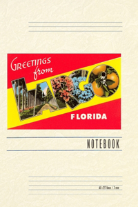 Vintage Lined Notebook Greetings from Largo, Florida