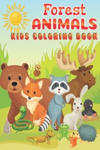 Forest Animals Kids Coloring Book