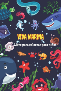 Vida marina Libro para colorear para niños