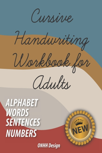 Cursive Handwriting Workbook for Adults