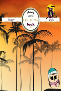 Relaxing owls coloring book