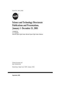 Science and Technology Directorate Publications and Presentations, January 1-December 31, 2005