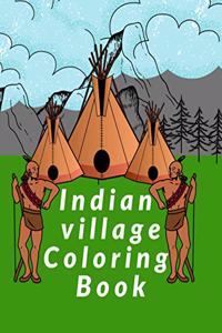 Indian village Coloring Book