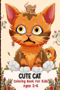 Cute cats coloring book for kids