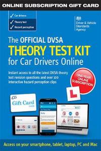 Official DVSA Theory Test Kit for Car Drivers - online subscription gift card