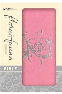 Flora and Fauna Collection Bible-NIV-Silver Swirls