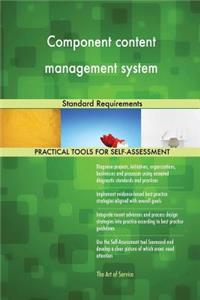 Component content management system Standard Requirements