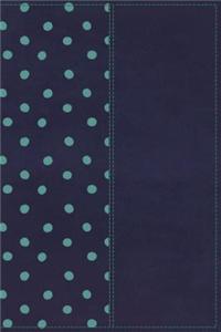 KJV, Gift Bible, Imitation Leather, Navy/Turquoise, Red Letter Edition