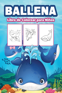 Ballenas Libro de Colorear para Niños